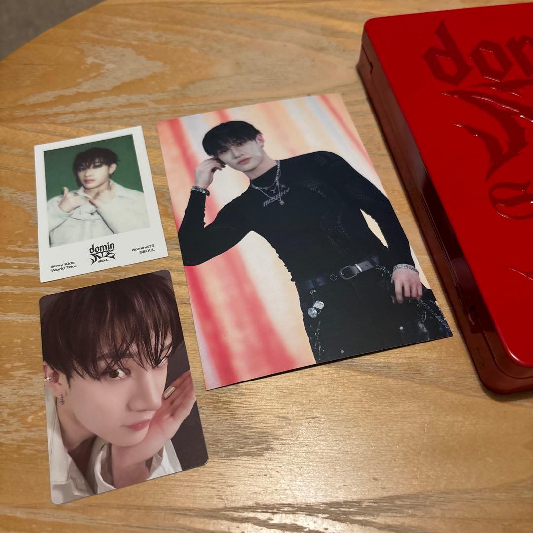 スキズdomin World Tour 封入トレカ、チェキ3枚バンチャン - メルカリ