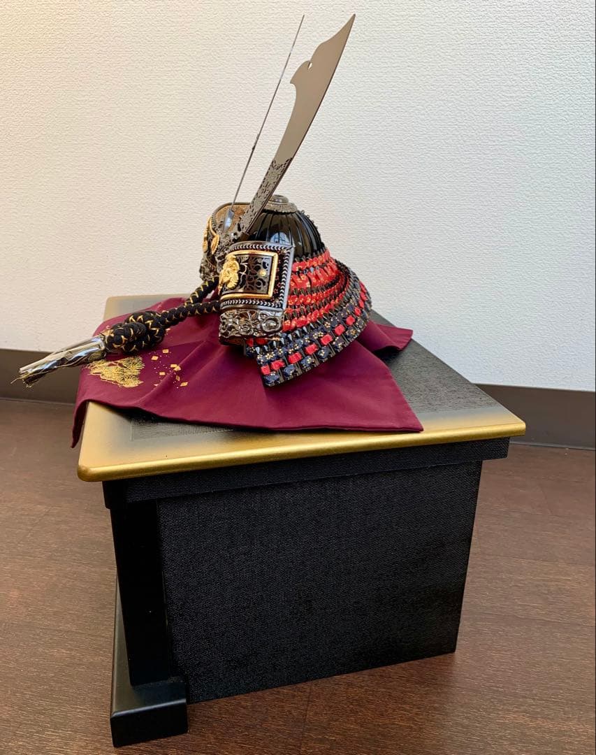 未使用保管】 五月人形 兜飾り 飛翔 兜セット 15号 龍玉作 - メルカリ