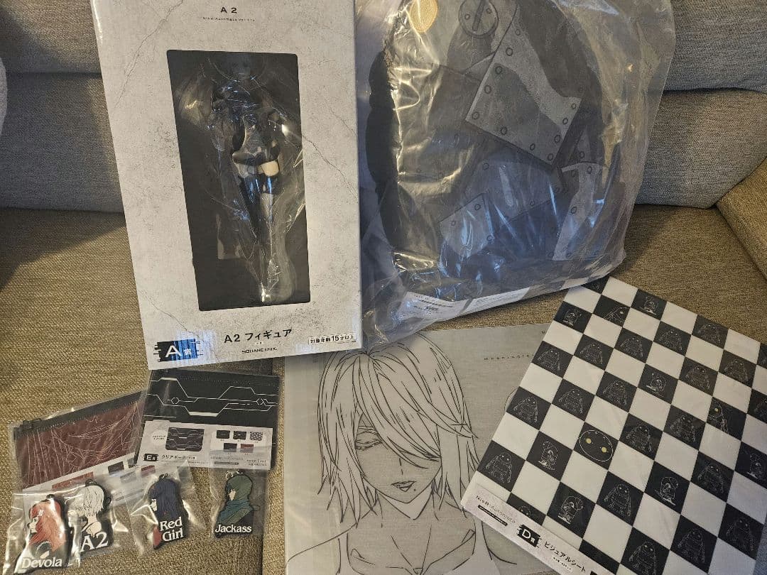 ニーア NieR くじ 第二弾 A賞 A2　　フィギュア　クッション　おまけ A賞はビッグサイズな「A2」！アニメ『ニーア オートマタ』くじ第2弾