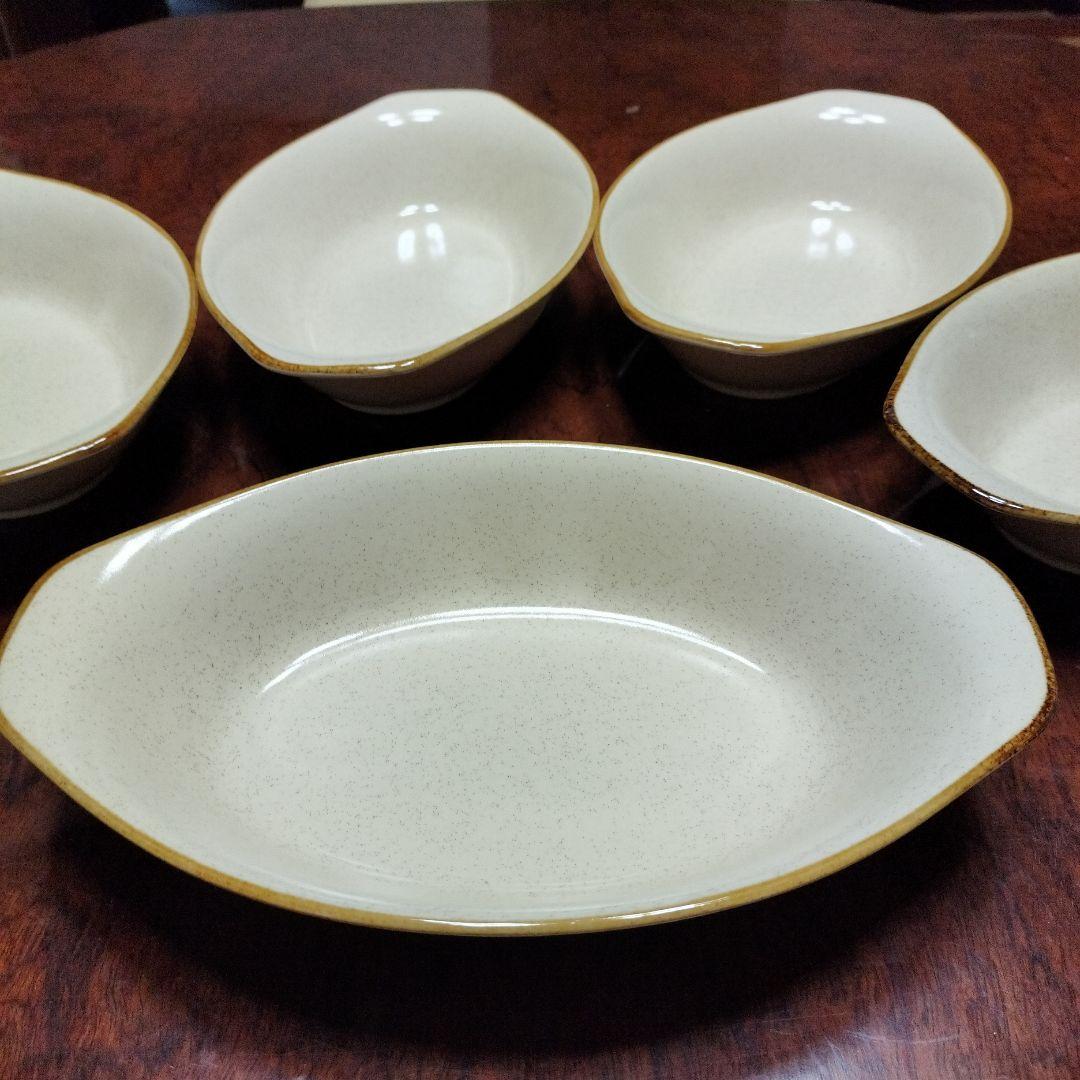 HOYA ストーンウェア カレー皿 5点 昭和レトロ - メルカリ