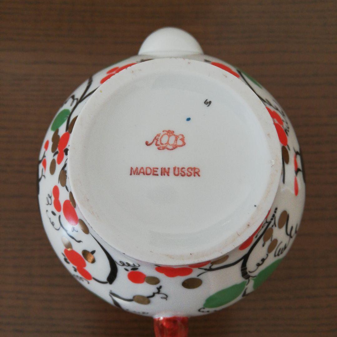 ロモノーソフ ビンテージ ティーポット 旧刻印 USSR インペリアル