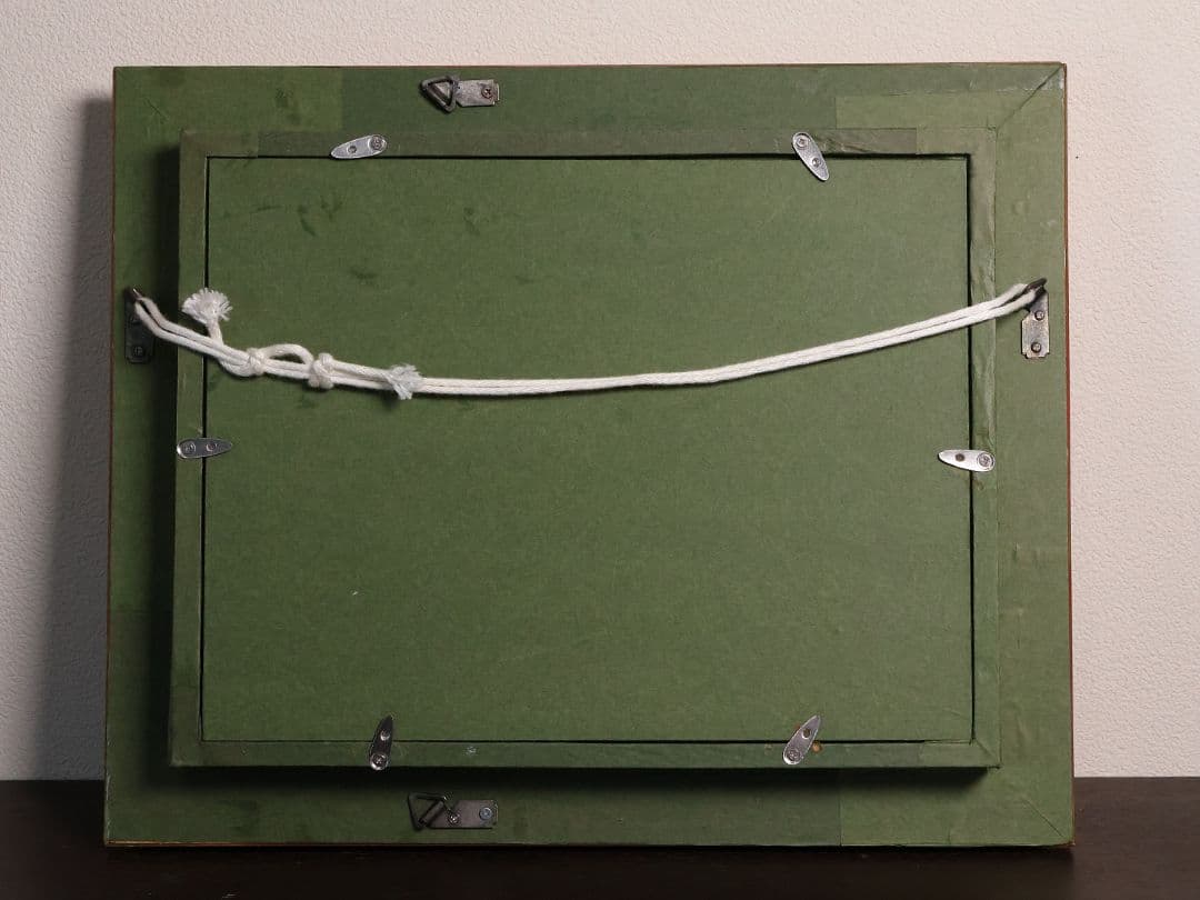 真作】中島裕子 油彩 SM号「ファンタジーの花々」額装 ポピー 薔薇