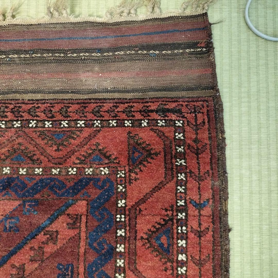 古い緞通 絨毯 敷物 絹 再度お値下げいいたしました - メルカリ
