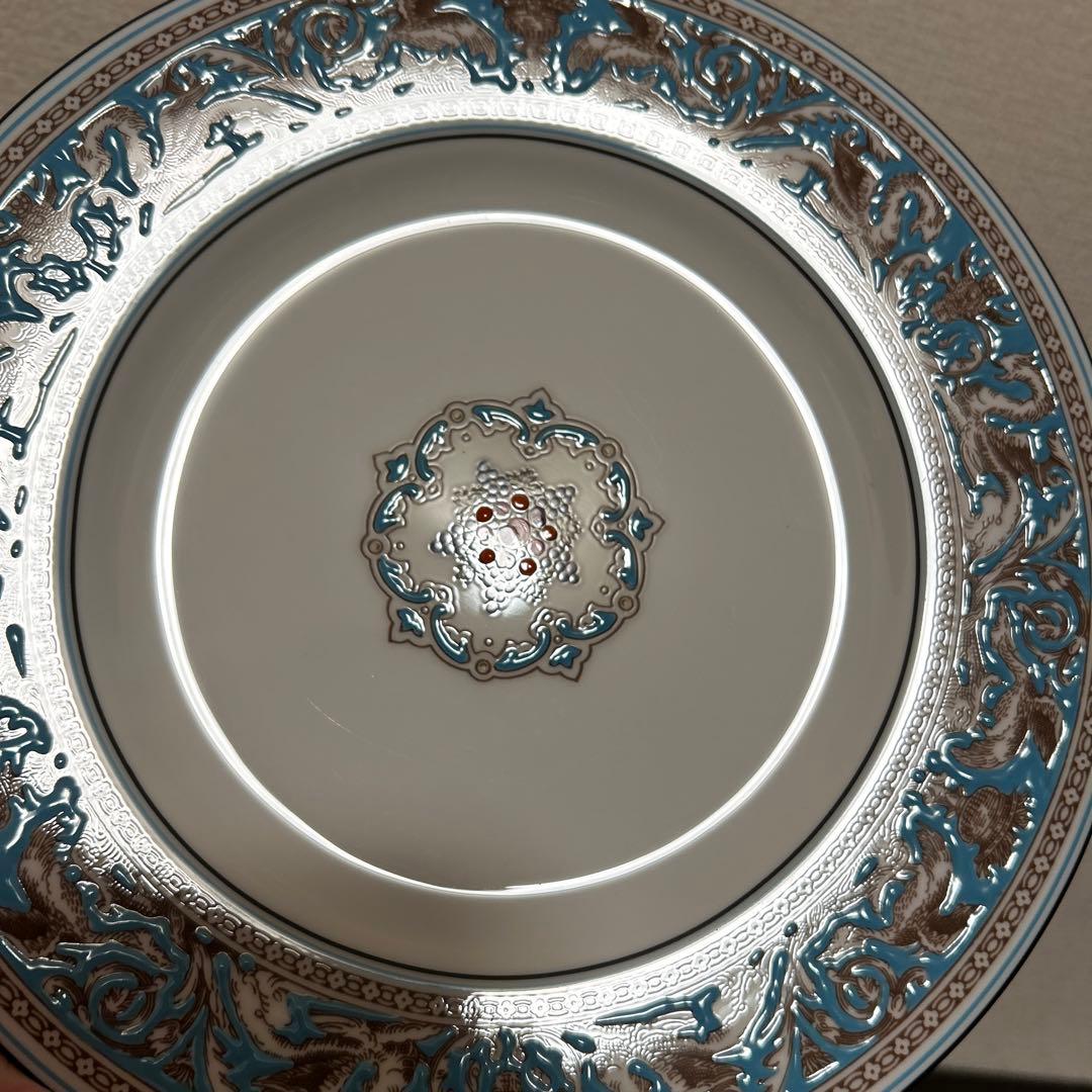 ウェッジウッド　フロレンティーン　ターコイズ　ディナープレート　22.5cm