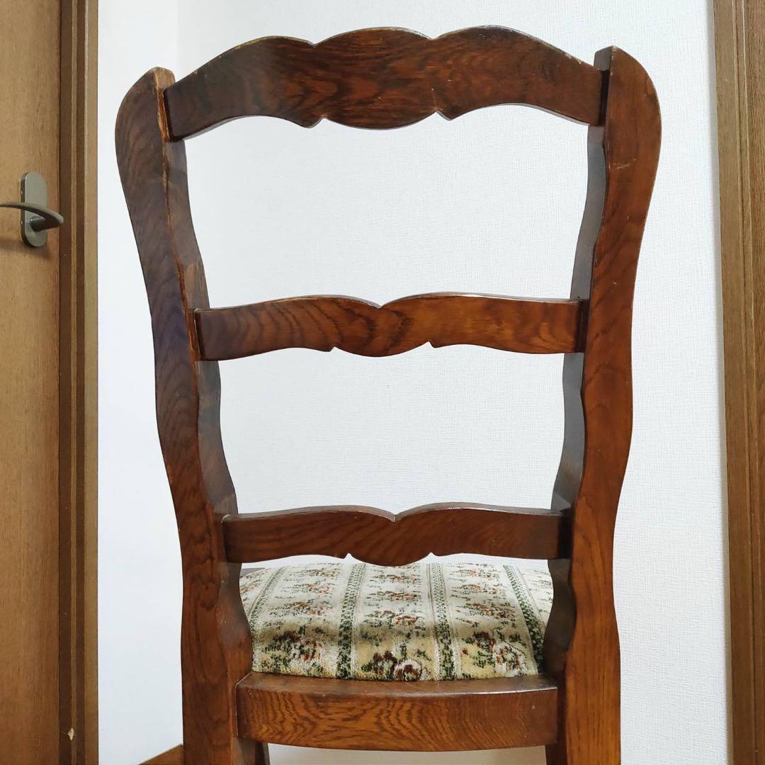 木製 アンティークデスクチェア ヴィンテージ 椅子 海外輸入家具 東欧