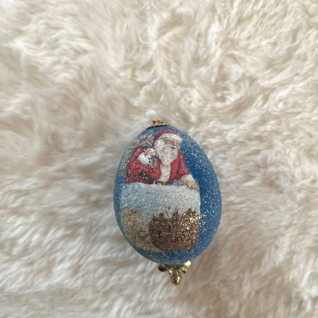 クリスマスオーナメント(1個¥2200〜別売り可能) エッグオーナメント