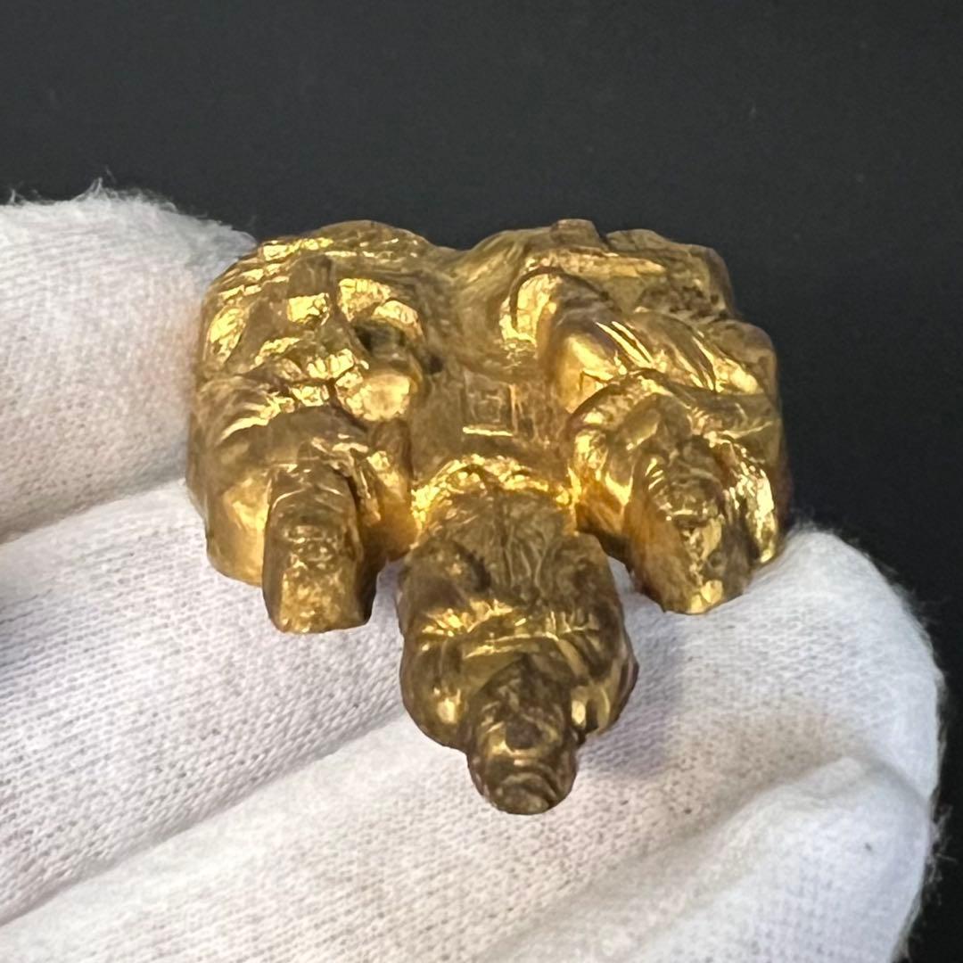 ◎古美術 庵々◎出羽三山 神像◎月山・湯殿山・羽黒山 刻銘◎真鍮鍍金