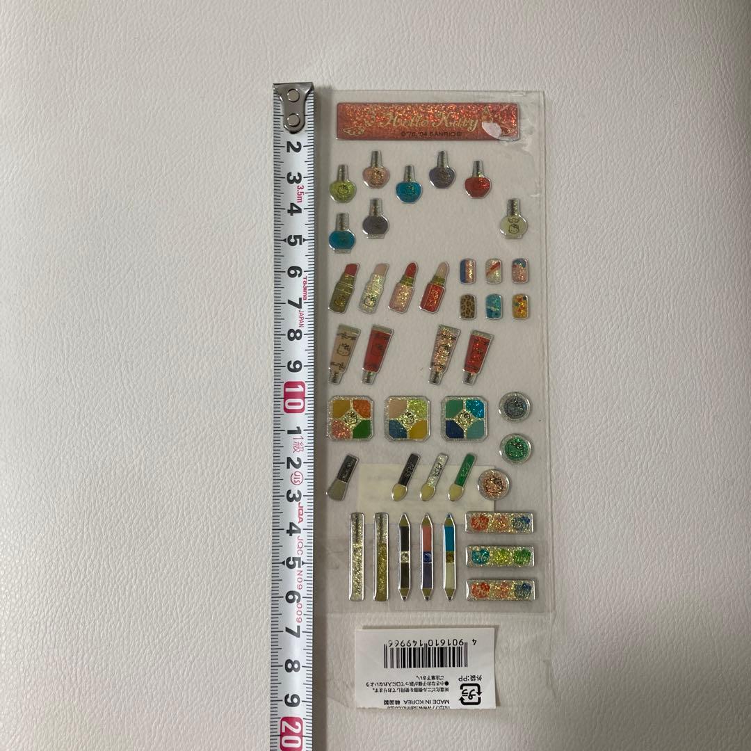 レア】ハローキティ＊キラふちもりシールサンリオ2004年＊コスメ化粧品