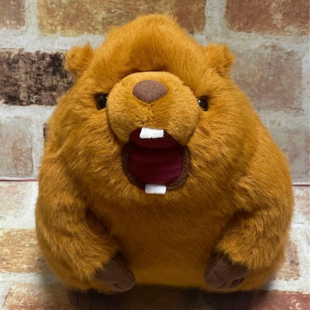 TikTokでもおなじみのけたたましい雄叫び!! マーモット 音声ぬいぐるみ