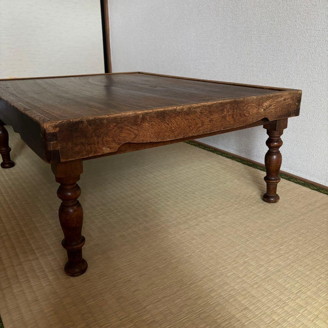 レトロ 木製 テーブル 机 ちゃぶ台 昭和 大正 天然生活 インテリア カフェ