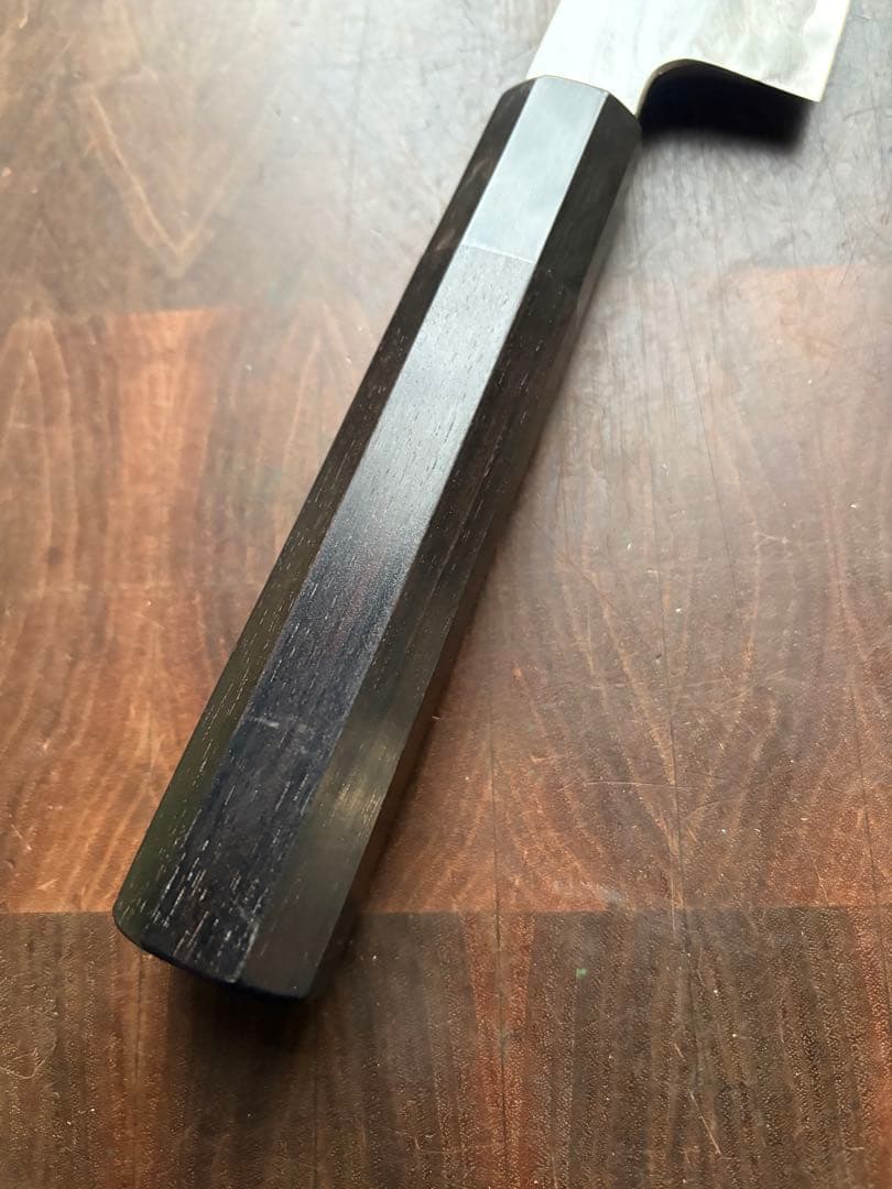 堺 實光刃物 arata 青鋼 片刃 牛刀 210mm 包丁 霞 和包丁 黒檀 - メルカリ