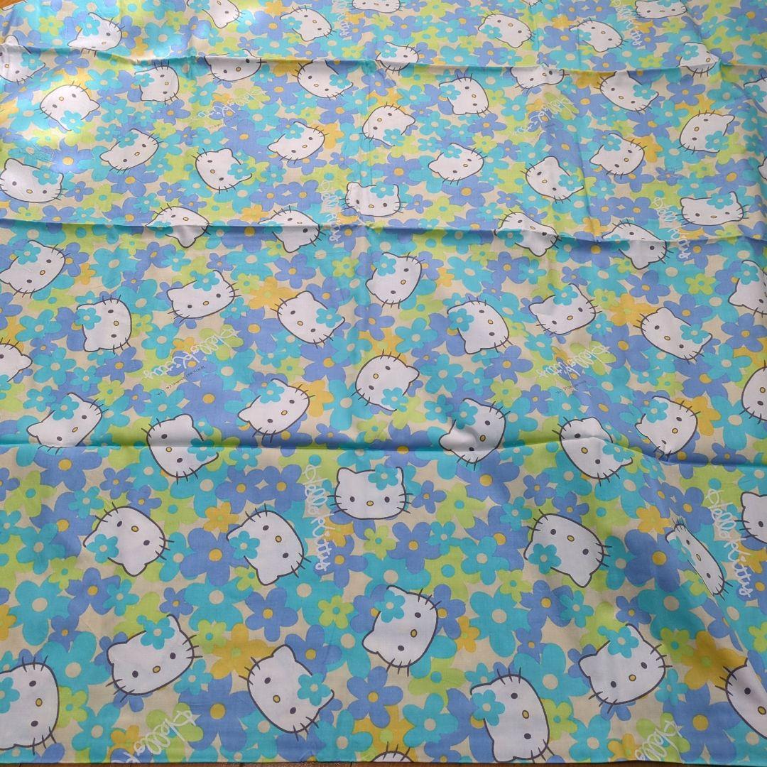 希少☆当時物☆カオハナキティ生地☆Hello Kitty テーブルクロス