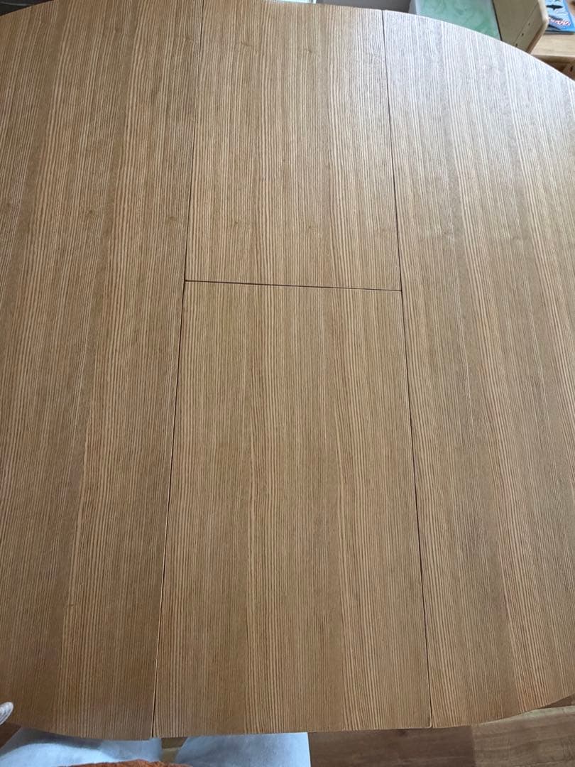 francfranc ワルツ 天然木ラウンドテーブル拡張可能 - メルカリ