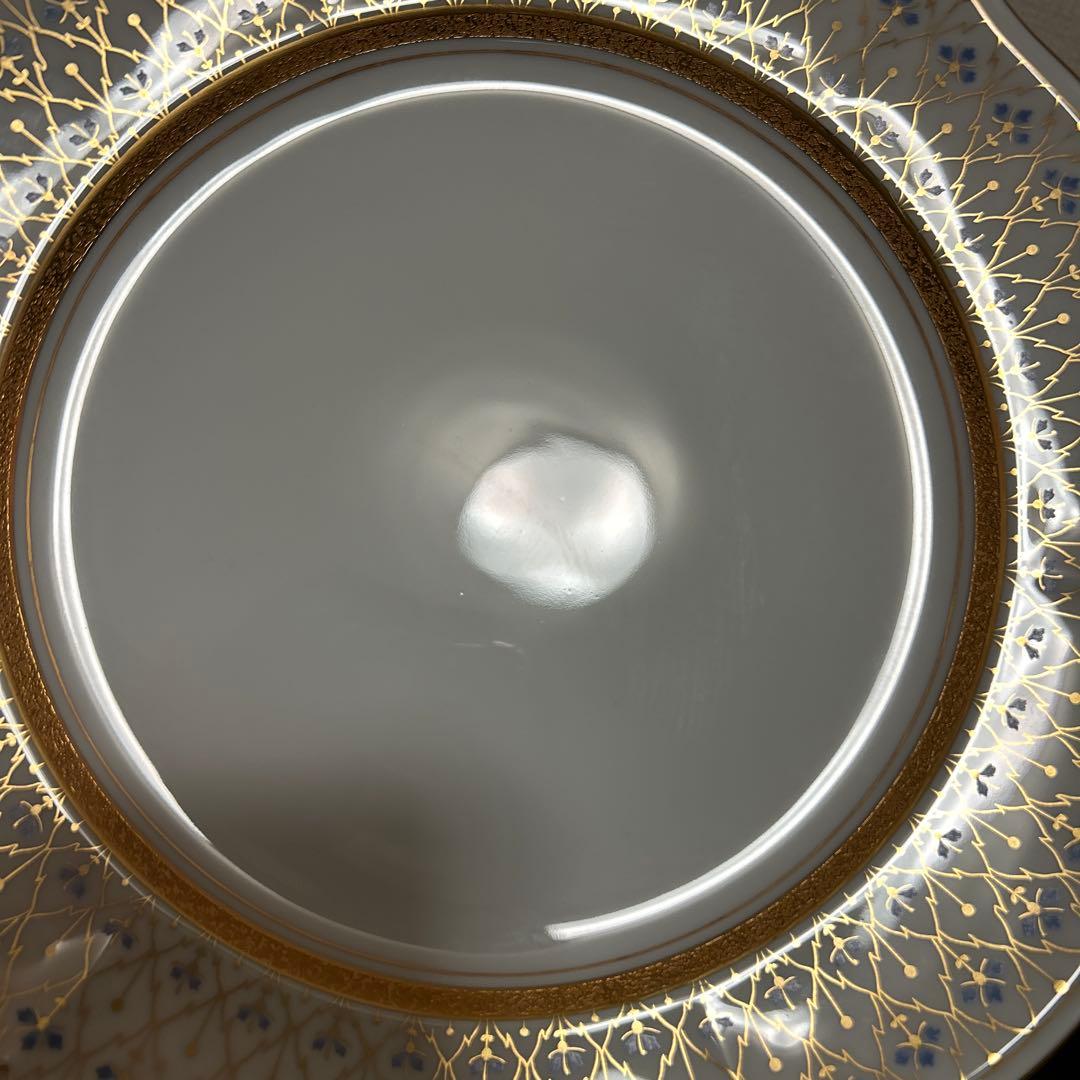 大倉陶園　スイートメモリー　ディナープレート　25.5cm 金彩金蝕