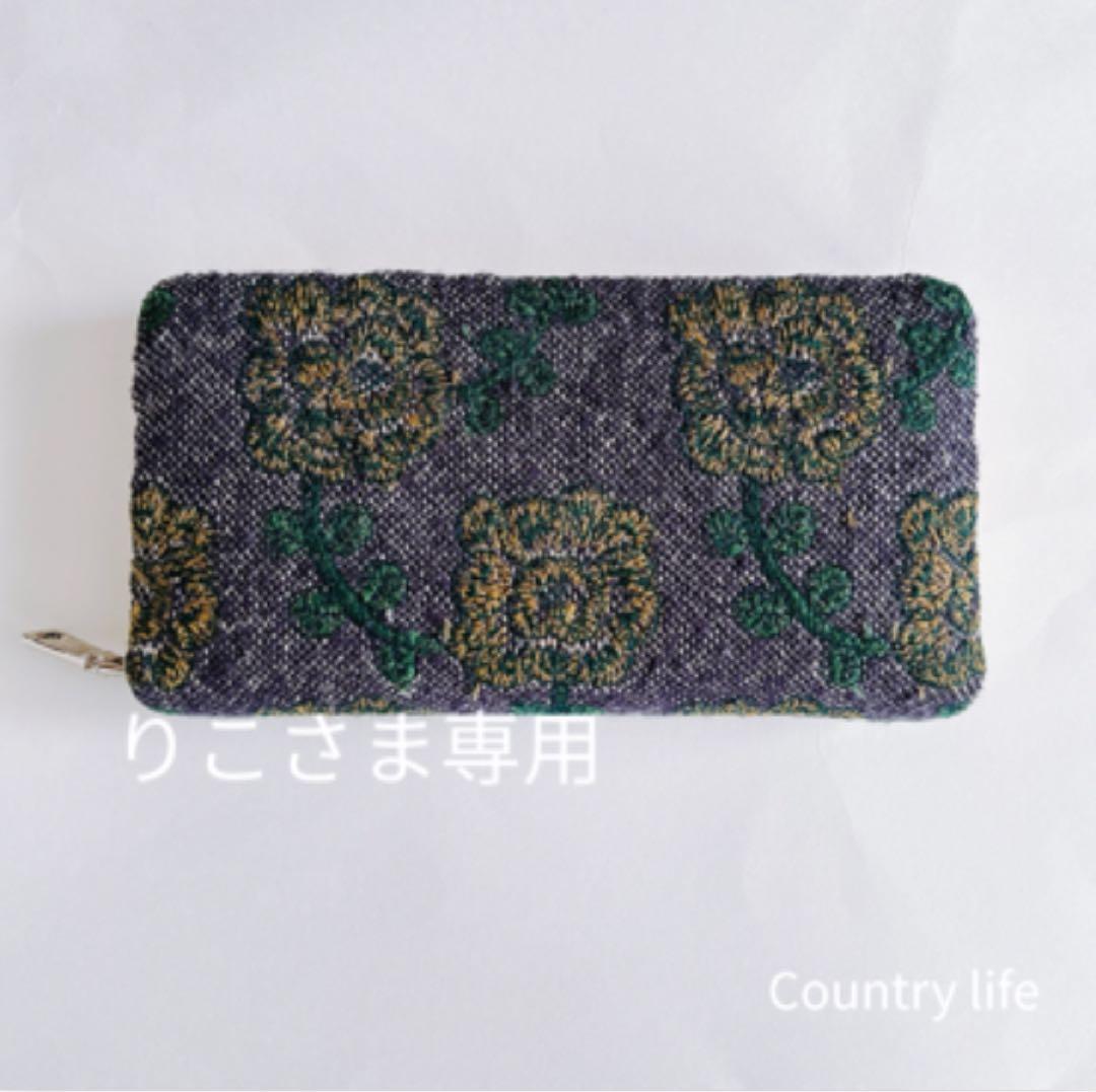 JUCO. ガラクタ宝箱柄 L字ファスナーミニウォレット ファッション小物