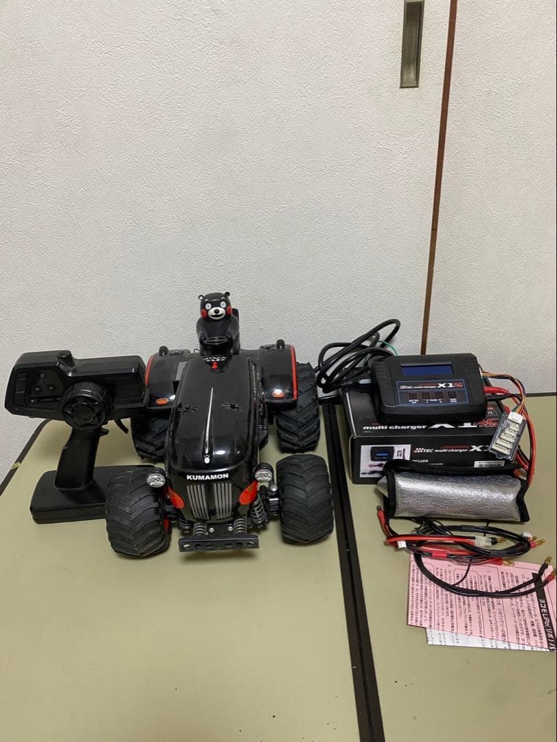 ジャンク品　タミヤ　RCトラクター　くまモンバージョン　ハイテックX1 セット Amazon.co.jp: タミヤ 1/10 XBシリーズ No.181 RCトラクター・くまモン