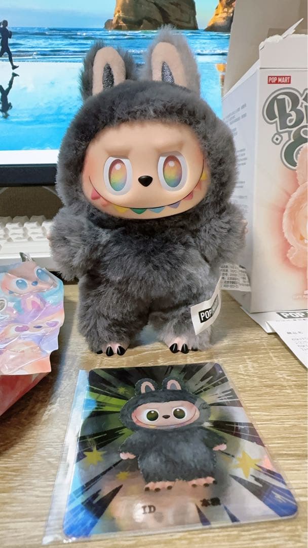 正規品】Labubu シークレット エナジー ラブブ ID 黒 - メルカリ