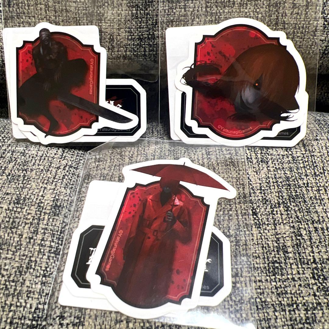 文字化化 長鉈男 生首 赤い傘の男 ステッカー2枚セット - メルカリ
