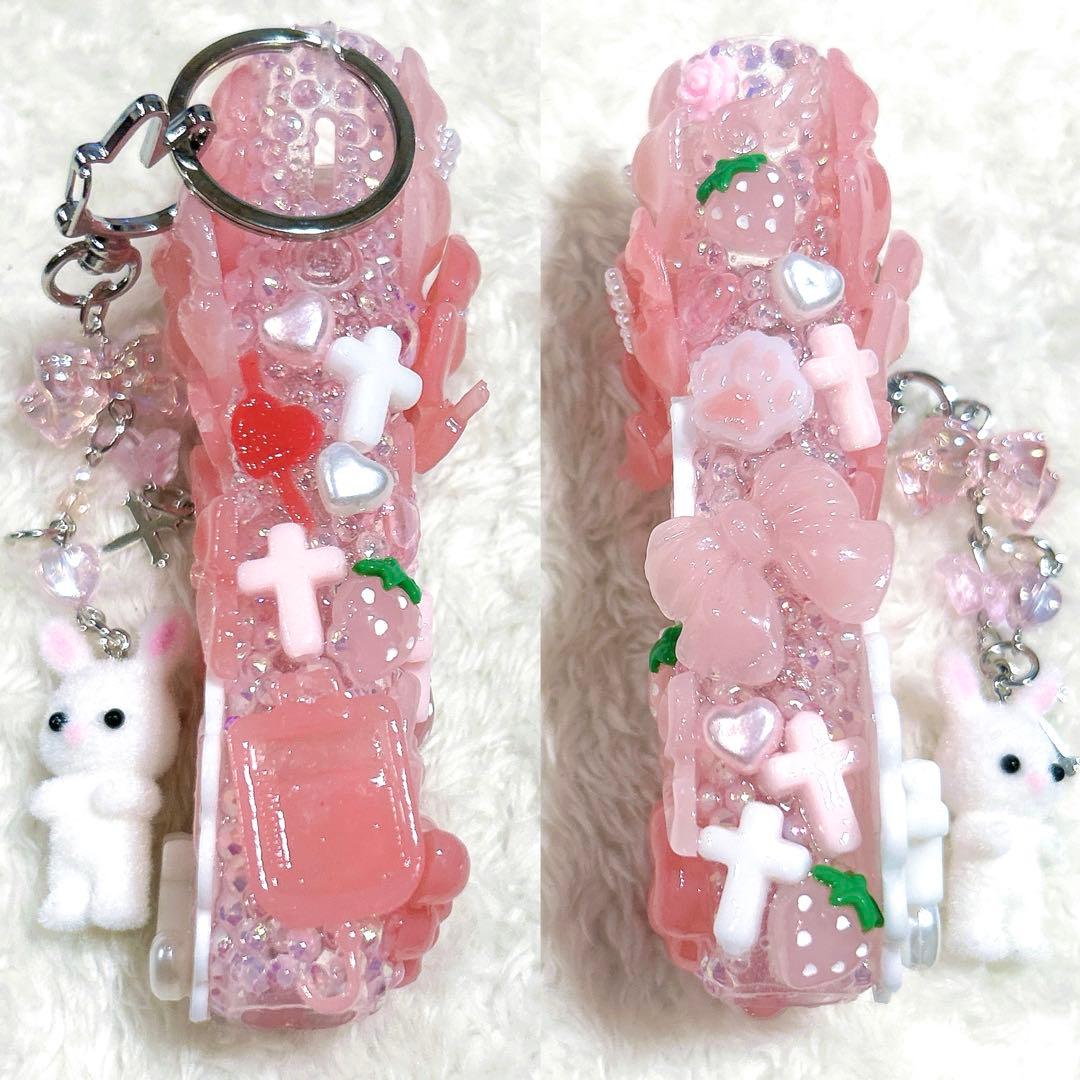 iQOS アイコス イルマワン デコケース ピンク 量産型 リボン #87