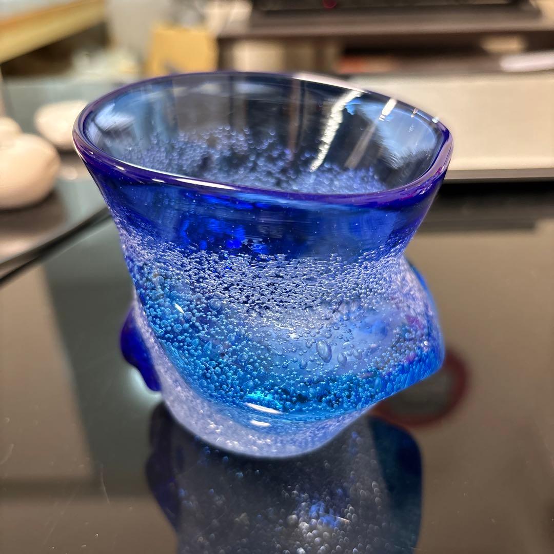 稲嶺盛吉 琉球ガラス 泡ガラス【刻印あり】 - メルカリ