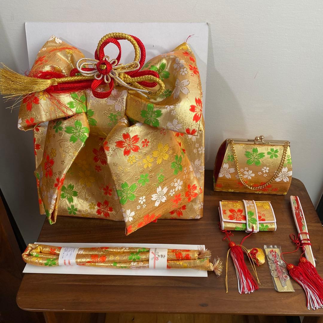 七五三　7歳　作り帯　はこせこ　セット 楽天市場】七五三 正絹 結び帯 箱せこセット 7歳 女の子 作り帯 筥迫