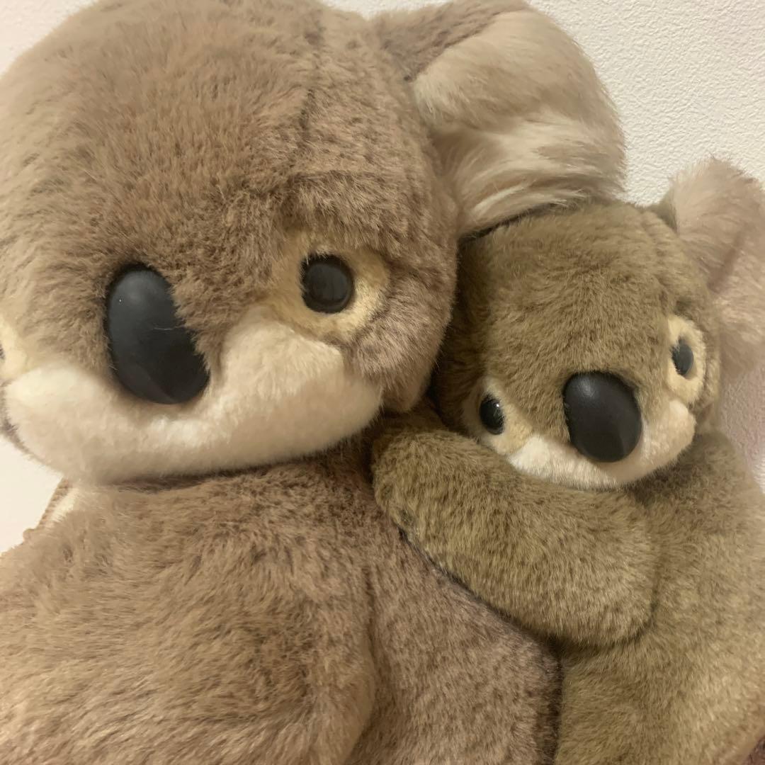 昭和レトロ たけのこ コアラ親子 ぬいぐるみ - メルカリ