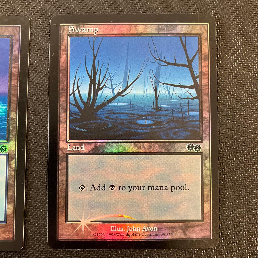 MTG 基本土地 アリーナ 島 沼 山 Foil ウルザズ・サーガ 4枚セット