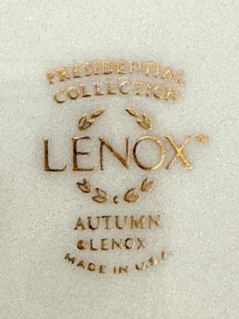 Lenox Autumn USA 金縁 ディナープレート6枚 美品 - メルカリ