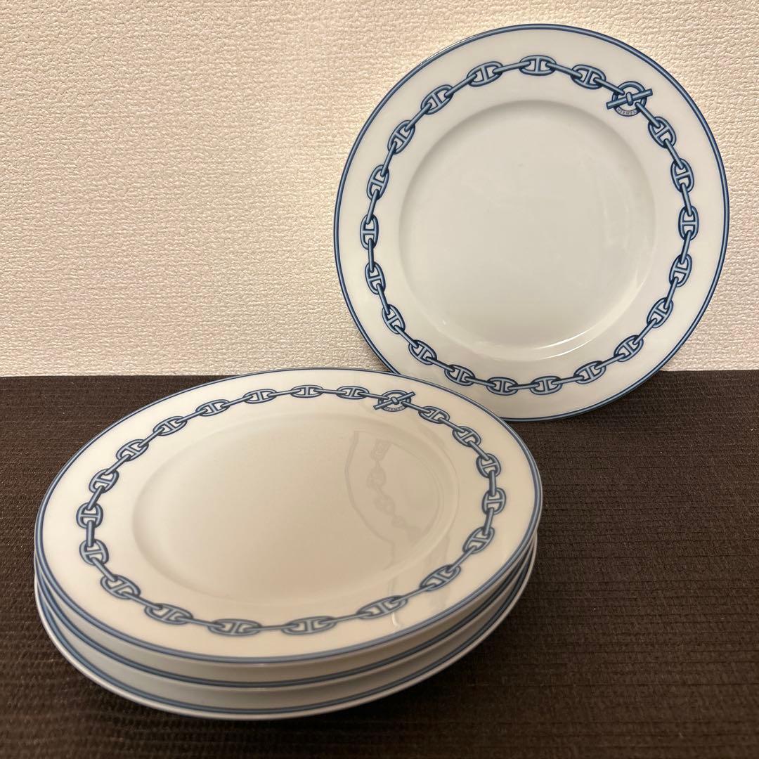 エルメス　シェーヌダンクル　ディナープレート　22.5cm
