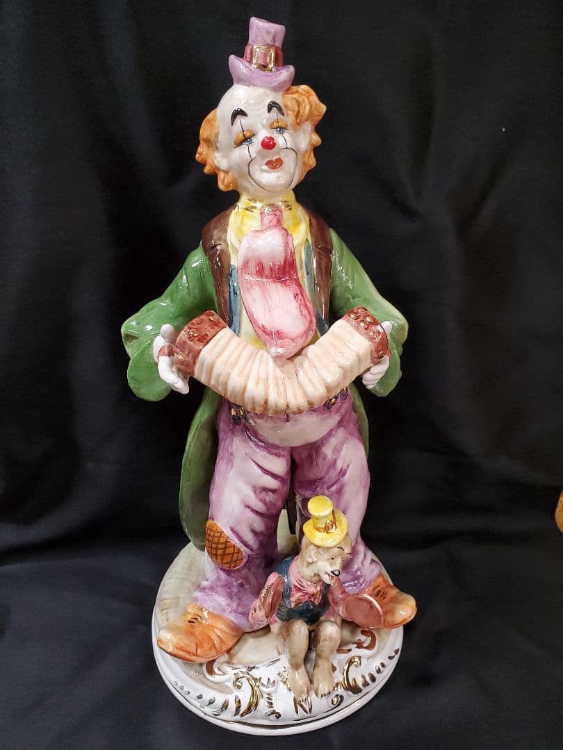 アンティーク ピエロ 陶器 置物 道化師 レトロ MWM523 - メルカリ