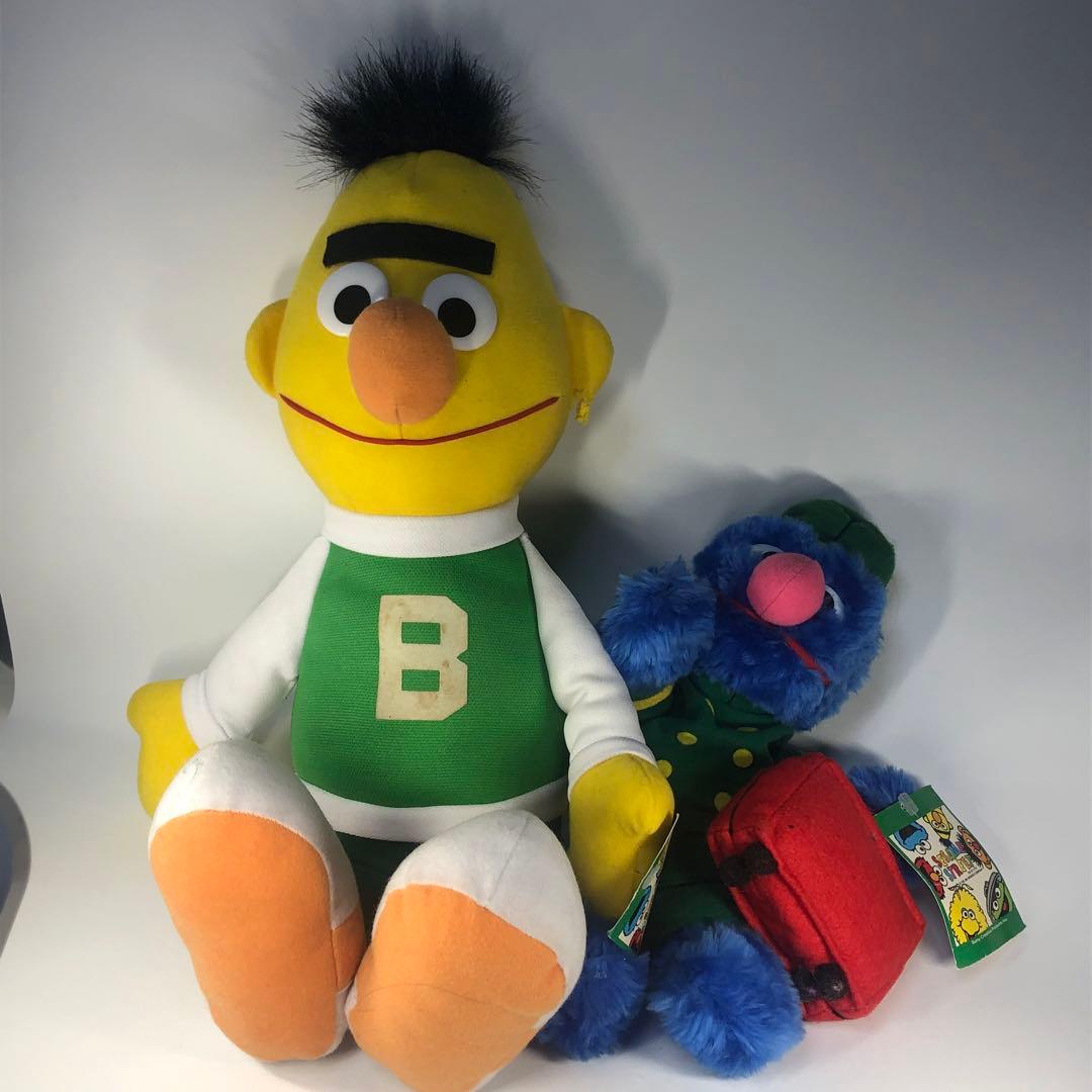 セサミストリート グローバー バート ぬいぐるみ 人形 - メルカリ