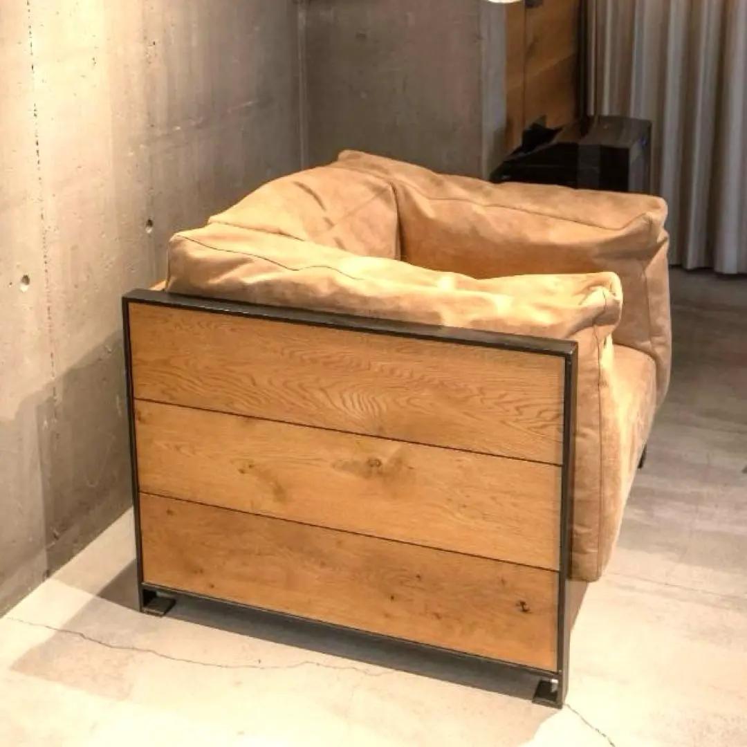 モダンデザイン ソファ オーク 無垢 アイアン 1人掛け 楽天市場】☆新生活応援クーポン配布中 1人掛けソファ 1Pソファ 回転式