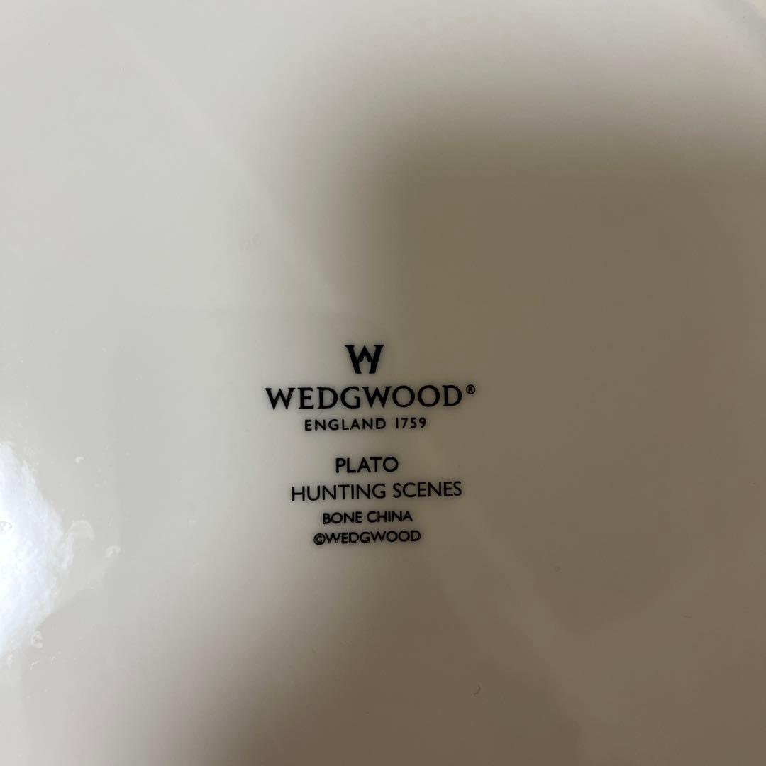 る*う様 美品‼︎WEDGEWOOD ハンティングシーン 大皿2枚組[廃盤希少