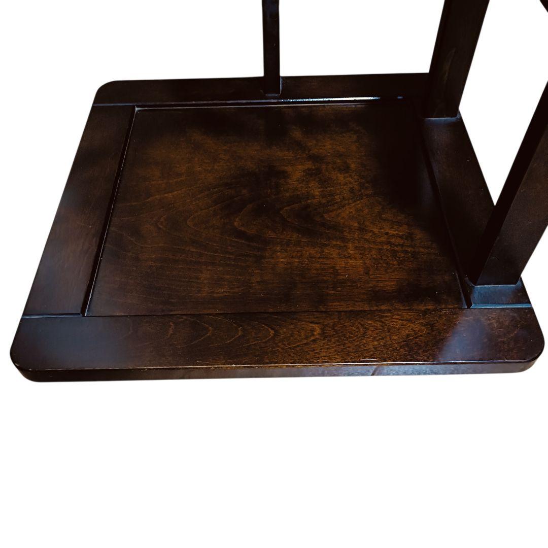 木製 民芸家具 座椅子 星野民藝タイプ 円形背もたれ ダークブラウン