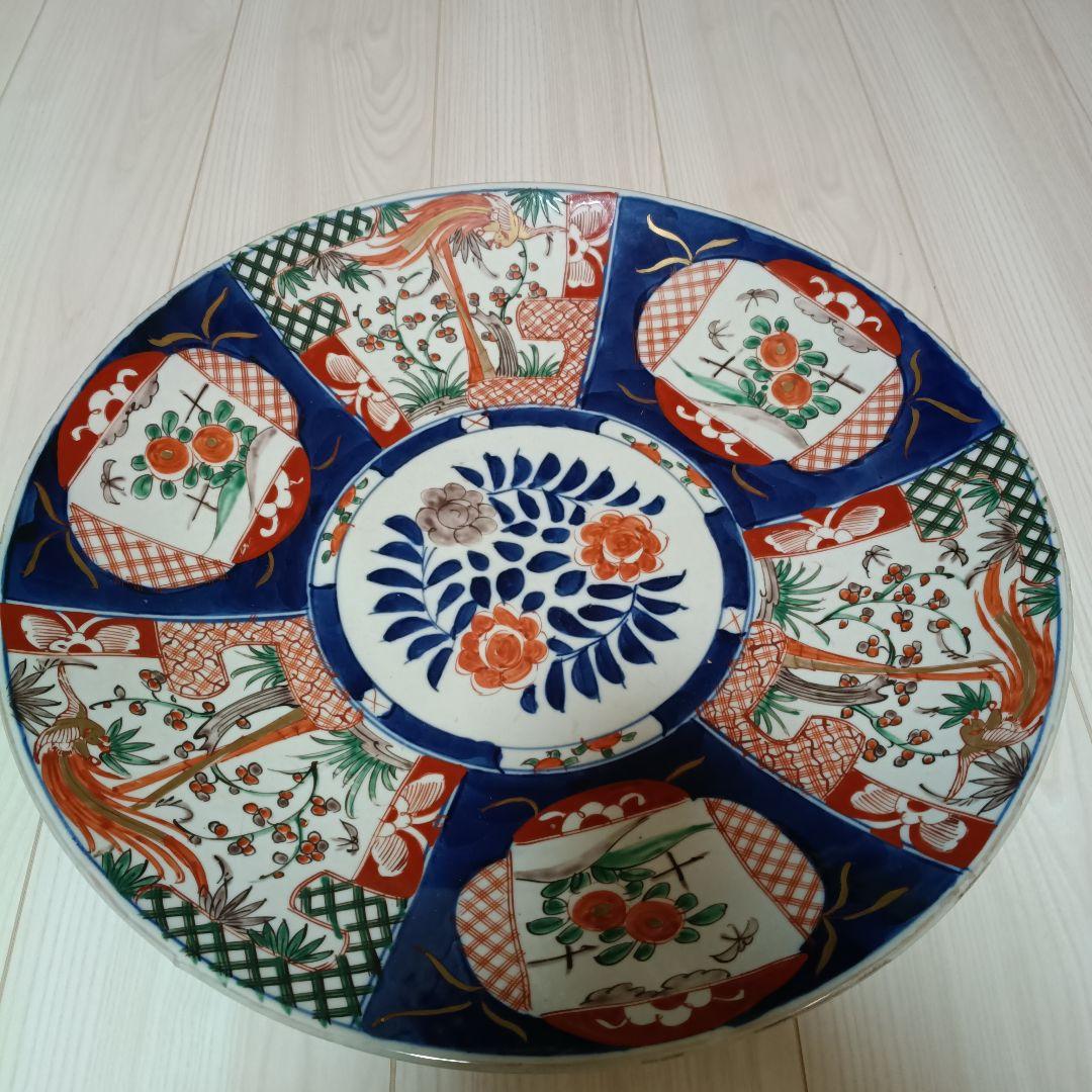 古伊万里 　大皿　飾皿　直径約４５cm 古伊万里 染付群鶴文大皿 | LYAN ARTS' Collection online shop