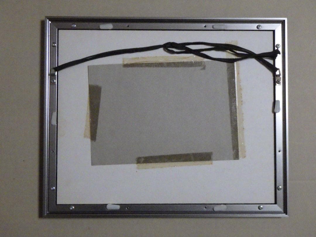 真作 希少 水彩画 肉筆 古田十郎 教会 共シール 青山学院 1983年 額装