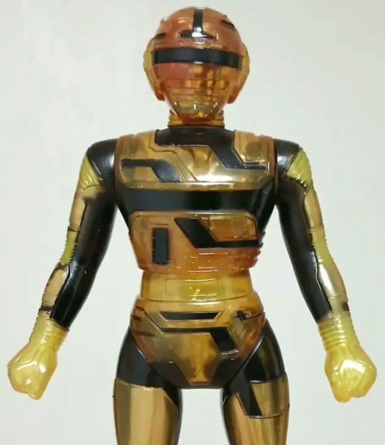 ポピー 宇宙刑事ギャバン 飴色スケルトン ソフビ 光るギャバン 昭和