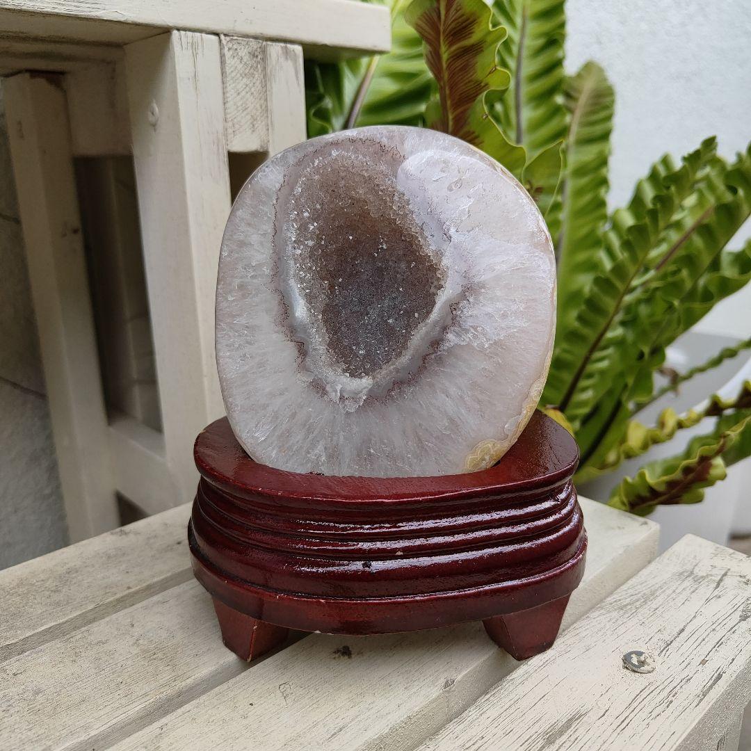 瑪瑙ジオード ドゥルージー アンティーク調 - メルカリ