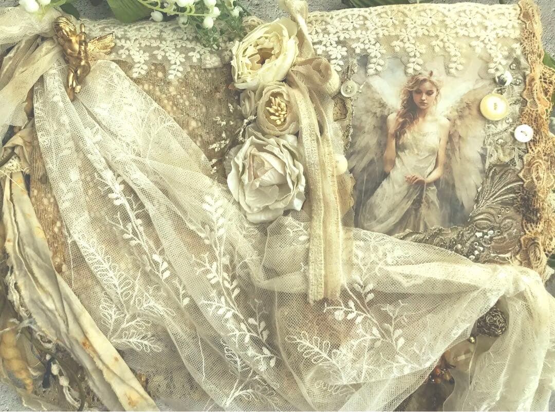 感謝セール❣️多種類染レースたっぷり『天使』ジャンクジャーナル雑記