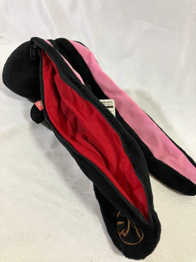 チャックスGP 汎用うさぎ デュアルペンポーチ タグ付き 黒 グルーミー