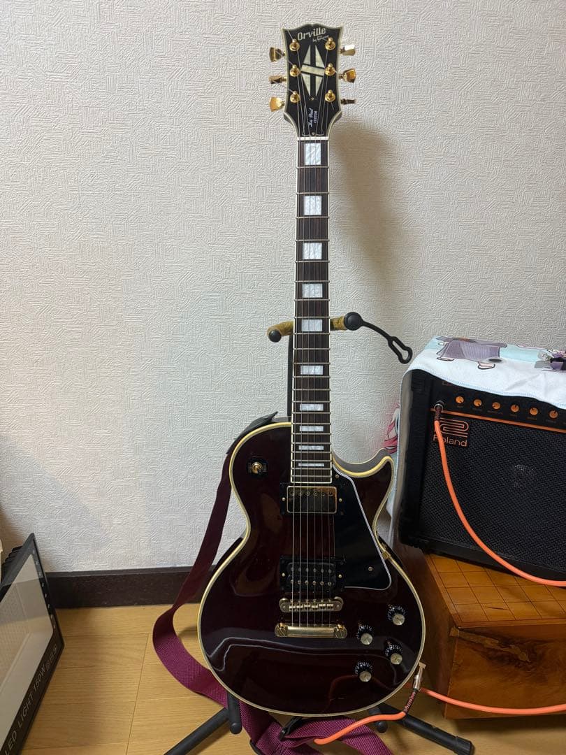 紺碧 Orville by Gibson レスポールカスタム 91年製 Orville by Gibson LPC-W /3P.U. Les Paul Custom - EB | Blue Guitars