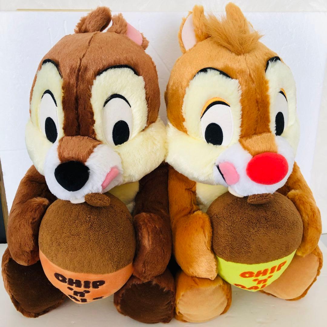 WDC チップ&デール ふわふわ ぬいぐるみ どんぐり 人形 ディズニー