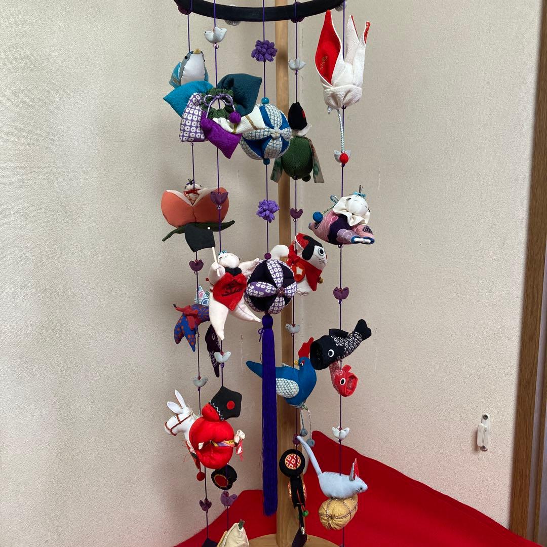 533 吊るし雛　吊るし飾り　端午の節句 つるし飾り 小型 [LY-S] 台座65cm プレゼント つるし雛 雛飾り