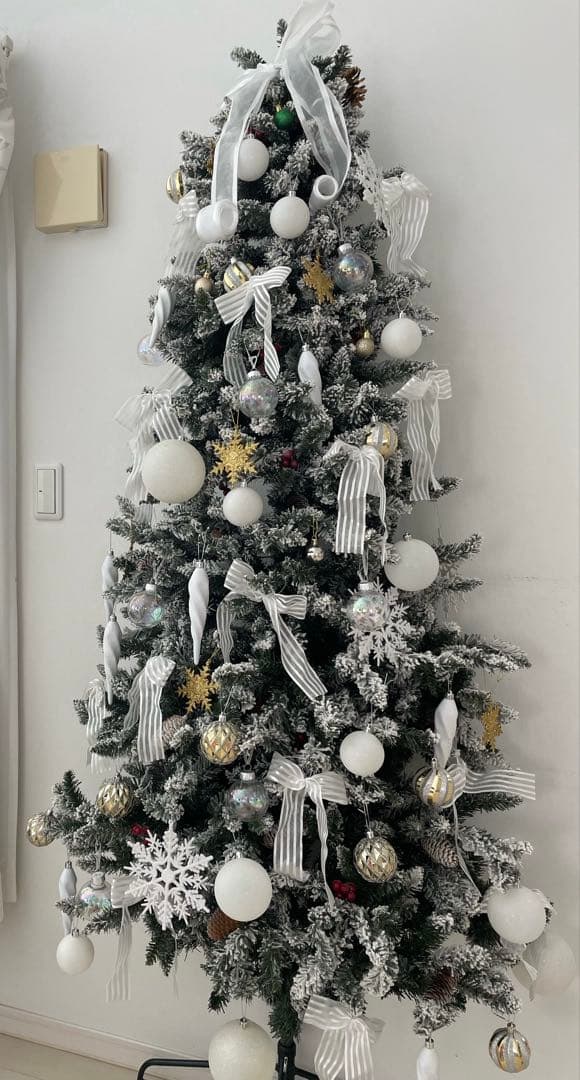 ハーフクリスマスツリー180cm以上 オーナメント ライト付 引き取り可能 楽天市場】クリスマスツリー 半分 ハーフ 北欧風 おしゃれ リアル