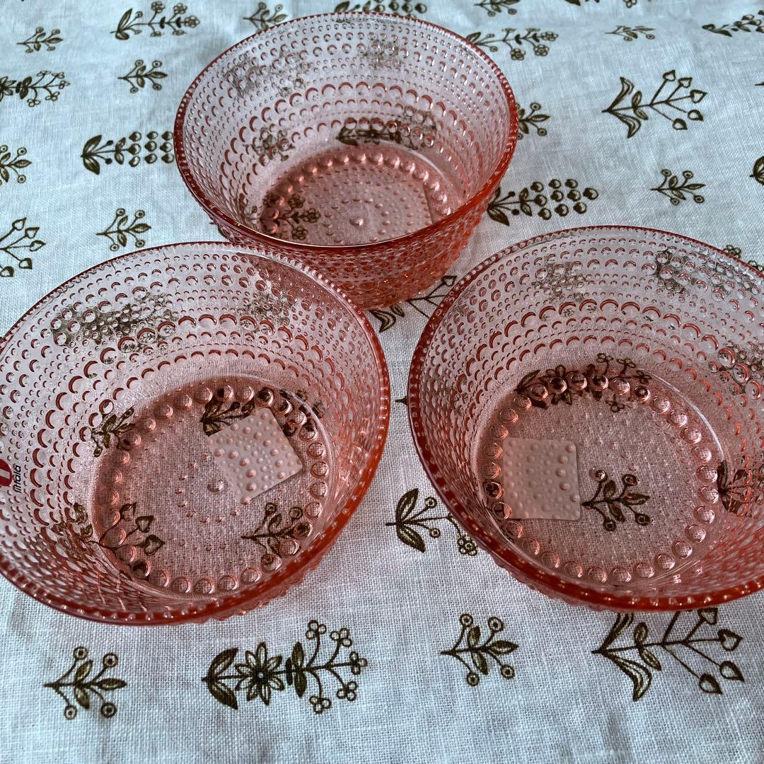 iitalia 廃盤色【サーモンピンク】新品カステヘルミボウル230ml カステヘルミ イッタラ ボウル 230ml カルーナ iittala Kastehelmi