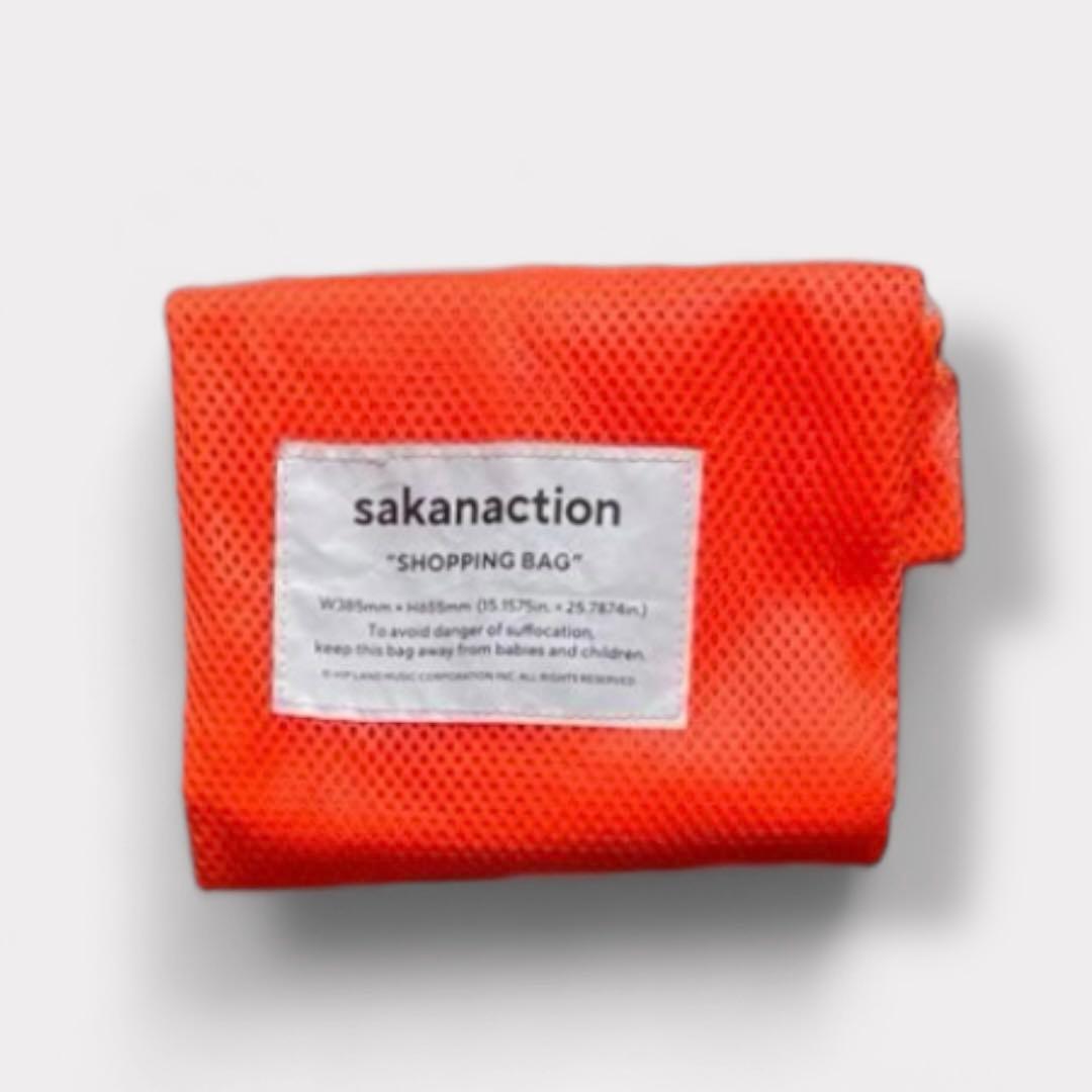 SAKANACTION サカナクション メッシュバッグ 蛍光オレンジ グッズ