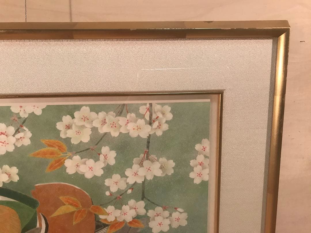 上村淳之 「花」 リトグラフ 直筆サイン・落款・エディション・作品