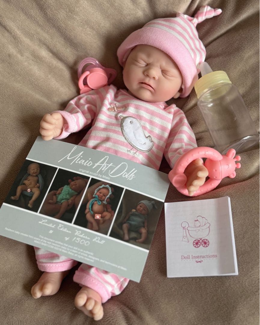 ★新品★リボーンドール フルシリコン可愛いぷるふにゃ女の子30cm