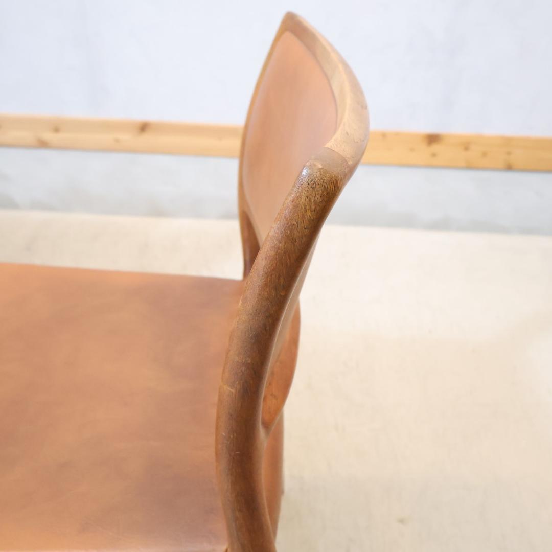 デンマーク J.L.Moller チーク材 No.80 ダイニングチェア 2脚