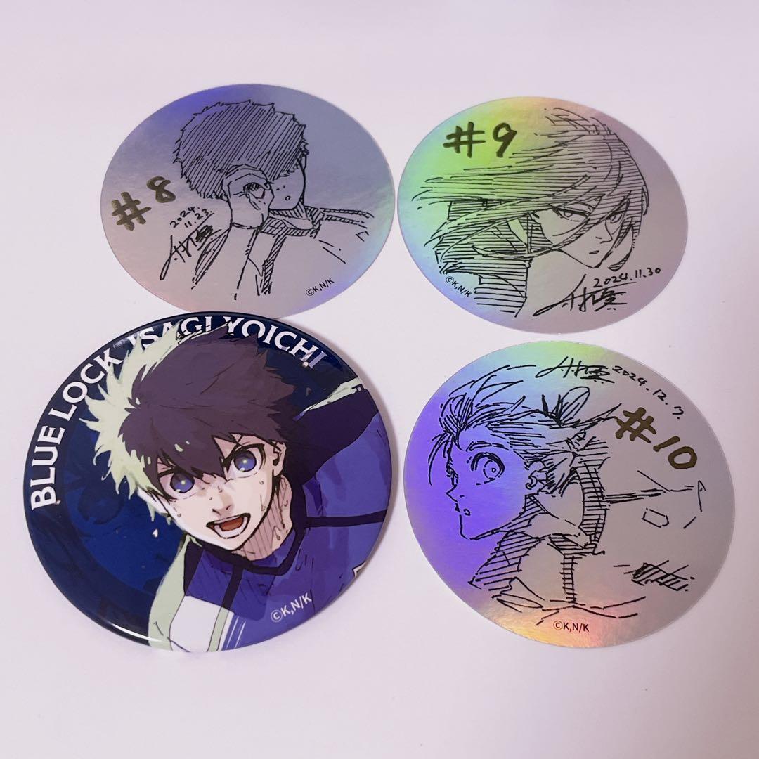 ブルーロック 伊勢丹描き下ろし缶バッジ ホログラムステッカー - メルカリ